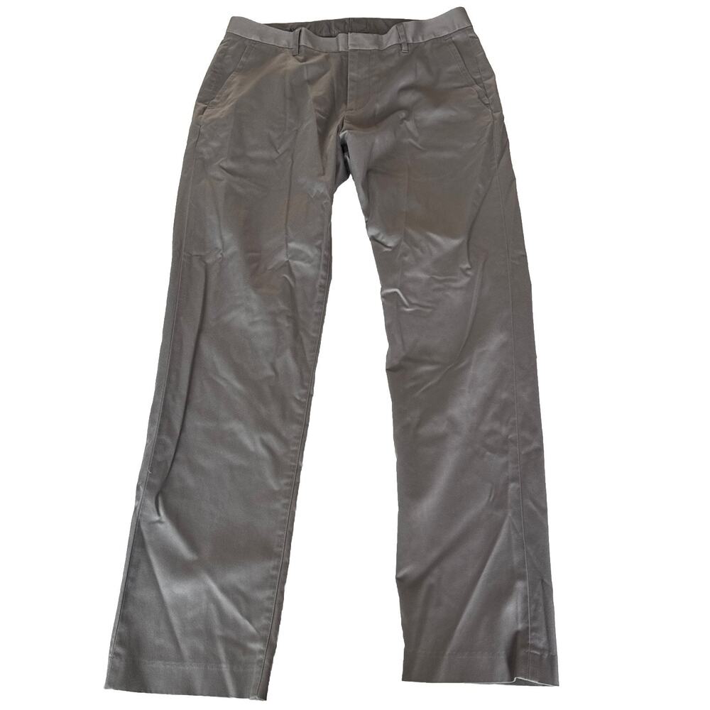 Bonobos Friday Pants Mens 33x32 Gray Athletic Fit Cotton Blend